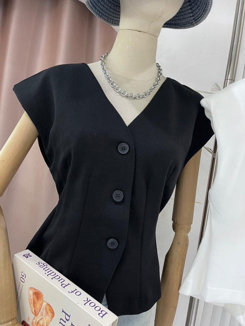 Women Casual V-neck Vest Tops